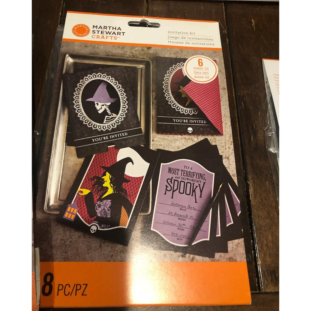 NWT Martha Stewart Crafts Halloween Invite Bundle‎ 22 Invites Total